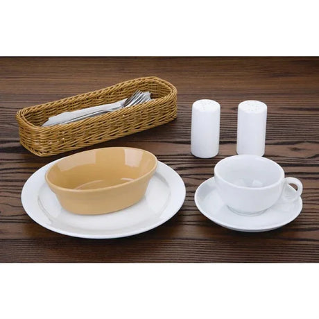 C108 Olympia Stoneware Oval Pie Bowls 161 x 116mm (Pack of 6) - JD Catering Equipment Solutions Ltd