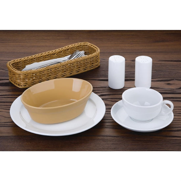 C109 Olympia Stoneware Oval Pie Bowls 180 x 133mm (Pack of 6)