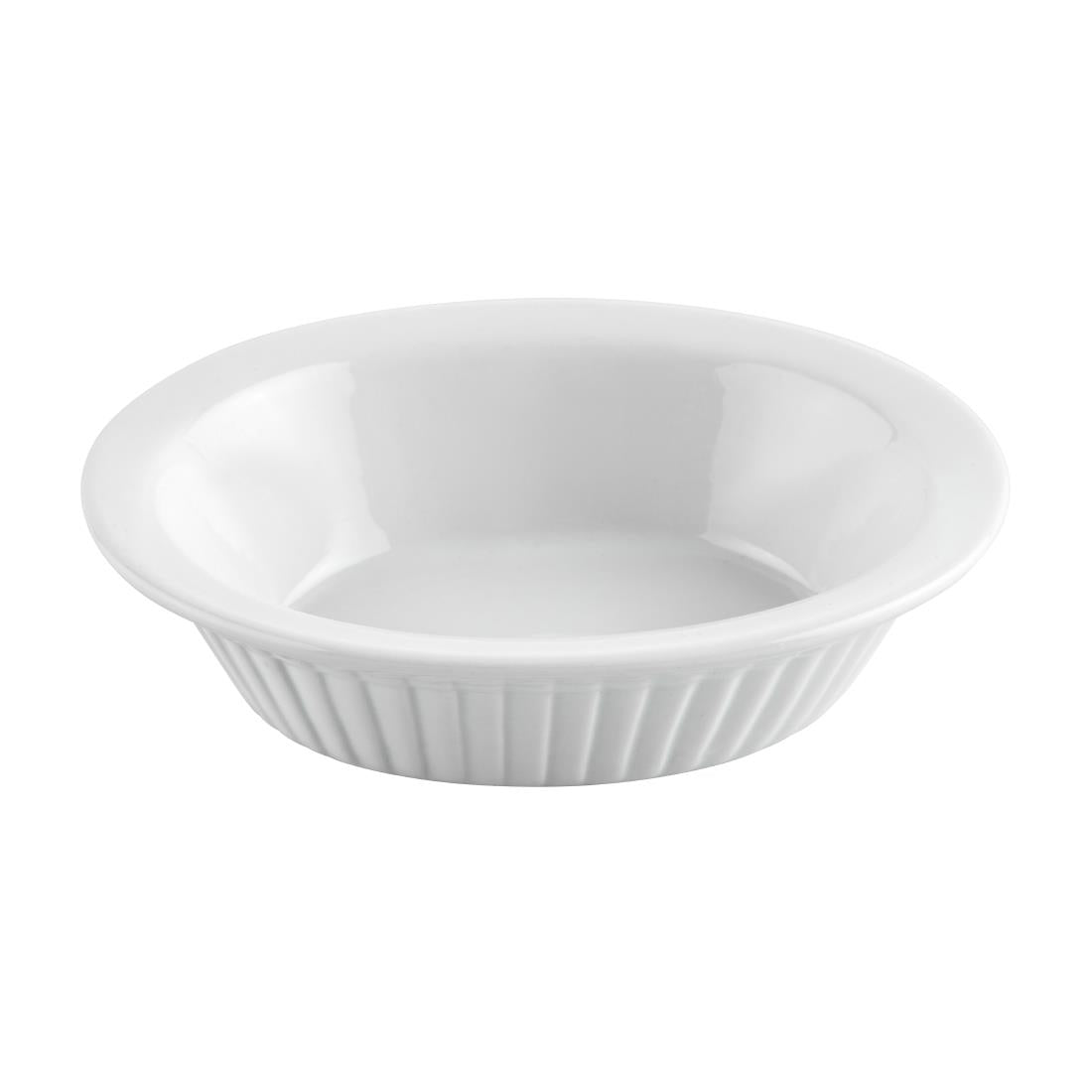 C110 Olympia Whiteware Oval Pie Dishes 170mm (Pack of 6)