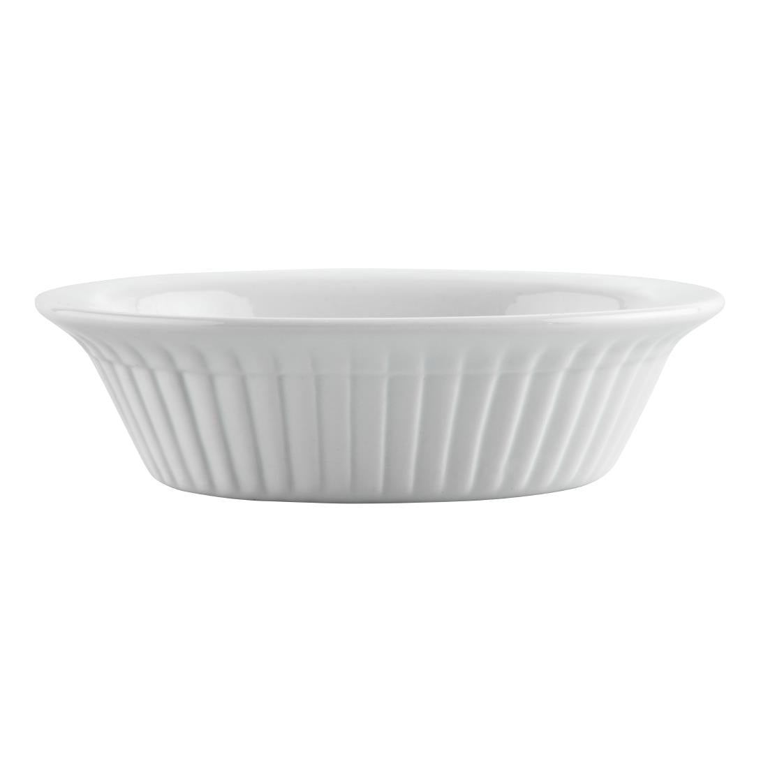 C110 Olympia Whiteware Oval Pie Dishes 170mm (Pack of 6)