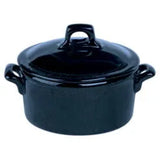 Pack Size 6 - Rustico Stoneware Azul Lidded Casserole 12x5.5cm/5"x2.25" 42.5cl/15oz - C11270 - JD Catering Equipments Ltd