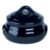 Pack Size 6 - Rustico Stoneware Azul Bellied Casserole 14x6.5cm/5.5"x2.75" 70cl/24oz - C11280 - JD Catering Equipments Ltd