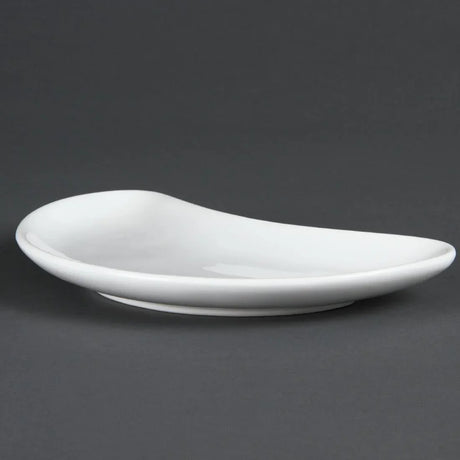 C231 Olympia Whiteware Crescent Salad Plates 200mm (Pack of 12) - JD Catering Equipment Solutions Ltd