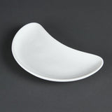 C231 Olympia Whiteware Crescent Salad Plates 200mm (Pack of 12)