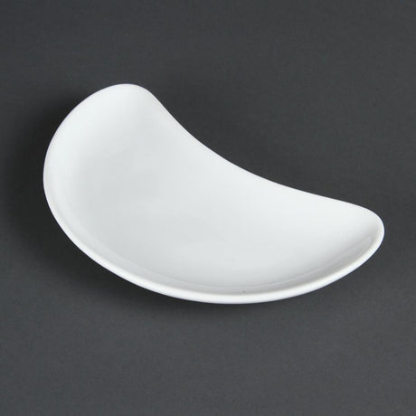 C231 Olympia Whiteware Crescent Salad Plates 200mm (Pack of 12)
