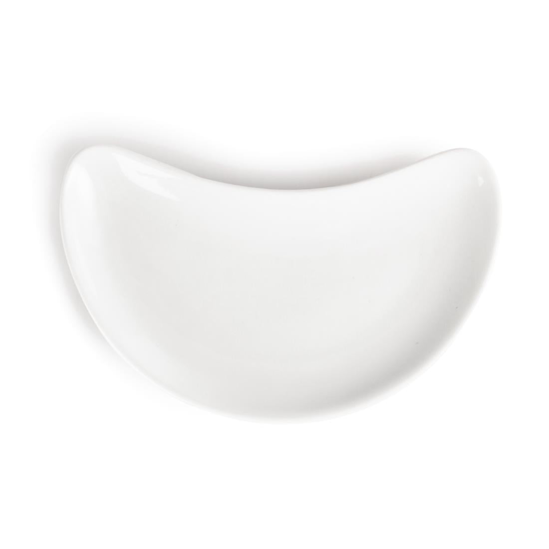 C231 Olympia Whiteware Crescent Salad Plates 200mm (Pack of 12)