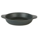 Pack Size 12 - Rustico Stoneware Rustico Carbon Round Eared Dish 19cm - C31210 - JD Catering Equipments Ltd