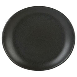 Pack Size 12 - Rustico Stoneware  Rustico Carbon Bistro Oval Plate 29.5cm - C31305
