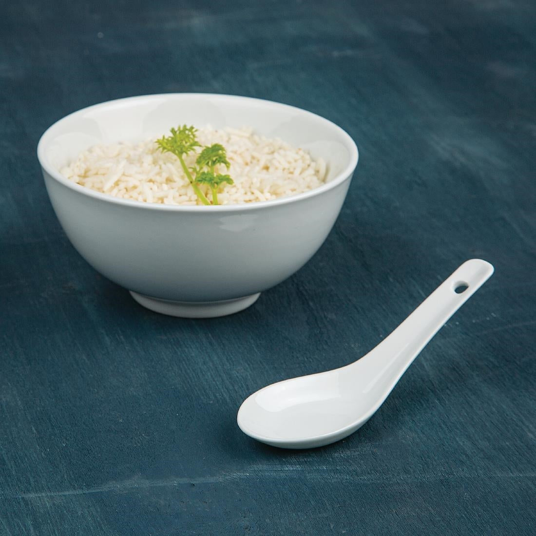 C325 Olympia Whiteware Rice Spoons 130mm (Pack of 24)