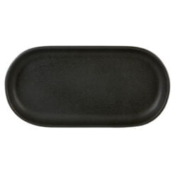Pack Size 12 - Rustico Stoneware  Rustico Carbon Oval Tray 30x 15cm - C33206