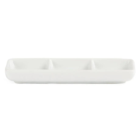 C336 Olympia Whiteware 3 Section Dishes (Pack of 12) - JD Catering Equipment Solutions Ltd
