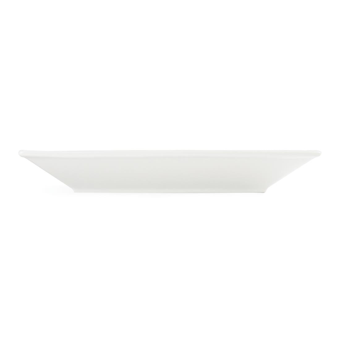 C360 Olympia Whiteware Square Plates Wide Rim 250mm (Pack of 6)