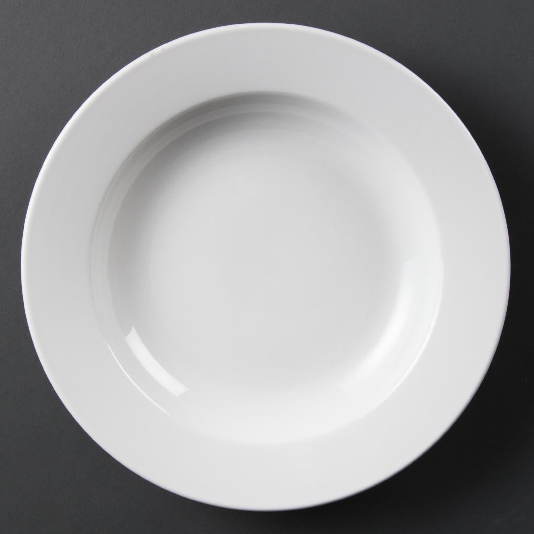 C363 Olympia Whiteware Deep Plates 270mm 2Ltr (Pack of 6)