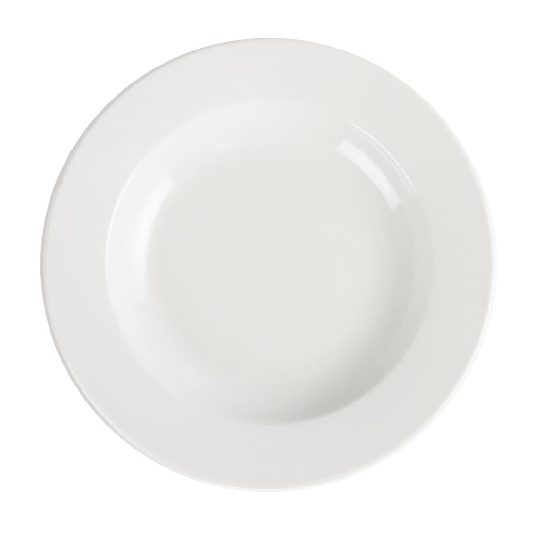 C363 Olympia Whiteware Deep Plates 270mm 2Ltr (Pack of 6)