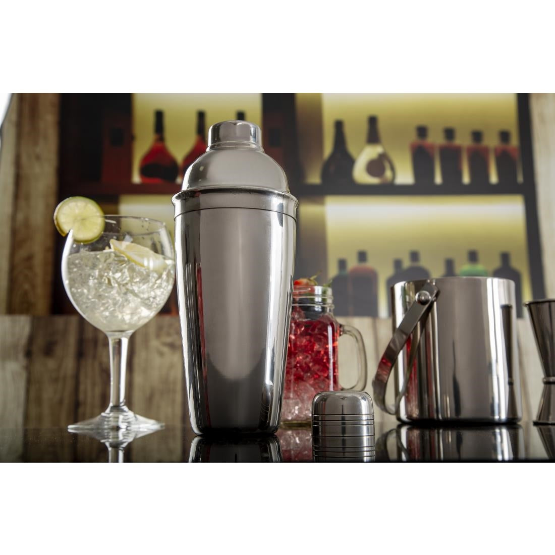 C581 Olympia 3-Piece Cobbler Cocktail Shaker