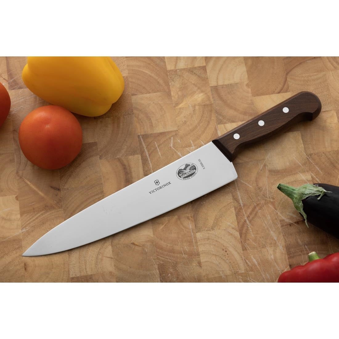 C606 Victorinox Wooden Handled Carving Knife 25cm