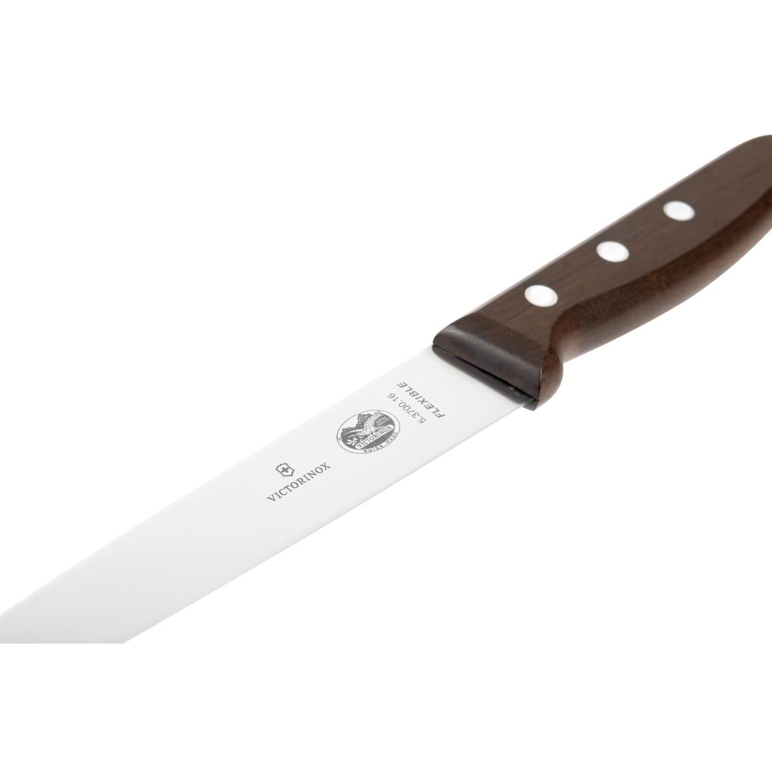 C610 Victorinox Wooden Handled Filleting Knife 16cm
