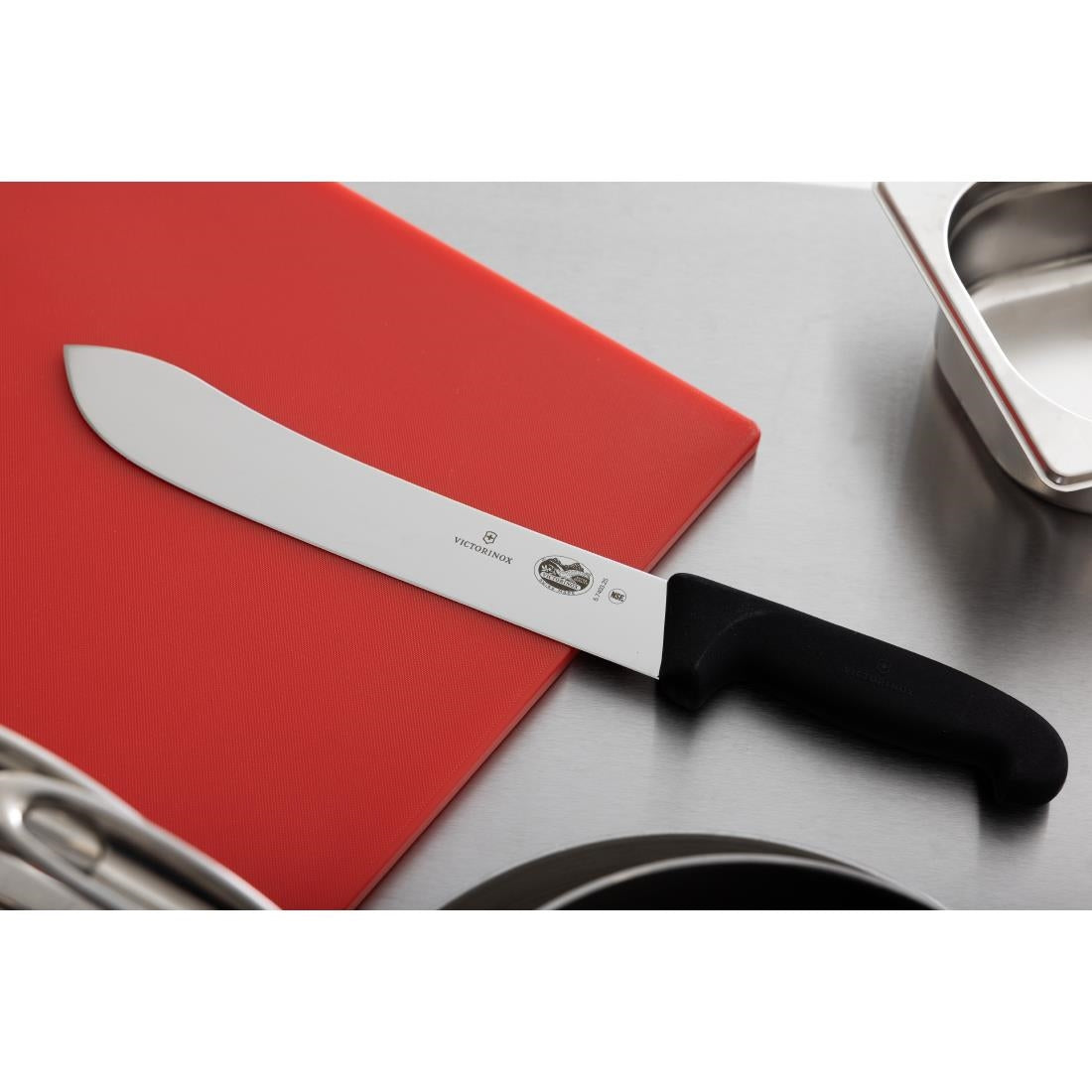 C675 Victorinox Fibrox Butchers Steak Knife 25.5cm