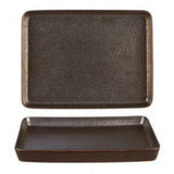Pack Size 6 - Rustico Stoneware Aztec Rectangular Tray 30cm - C73331 - JD Catering Equipments Ltd