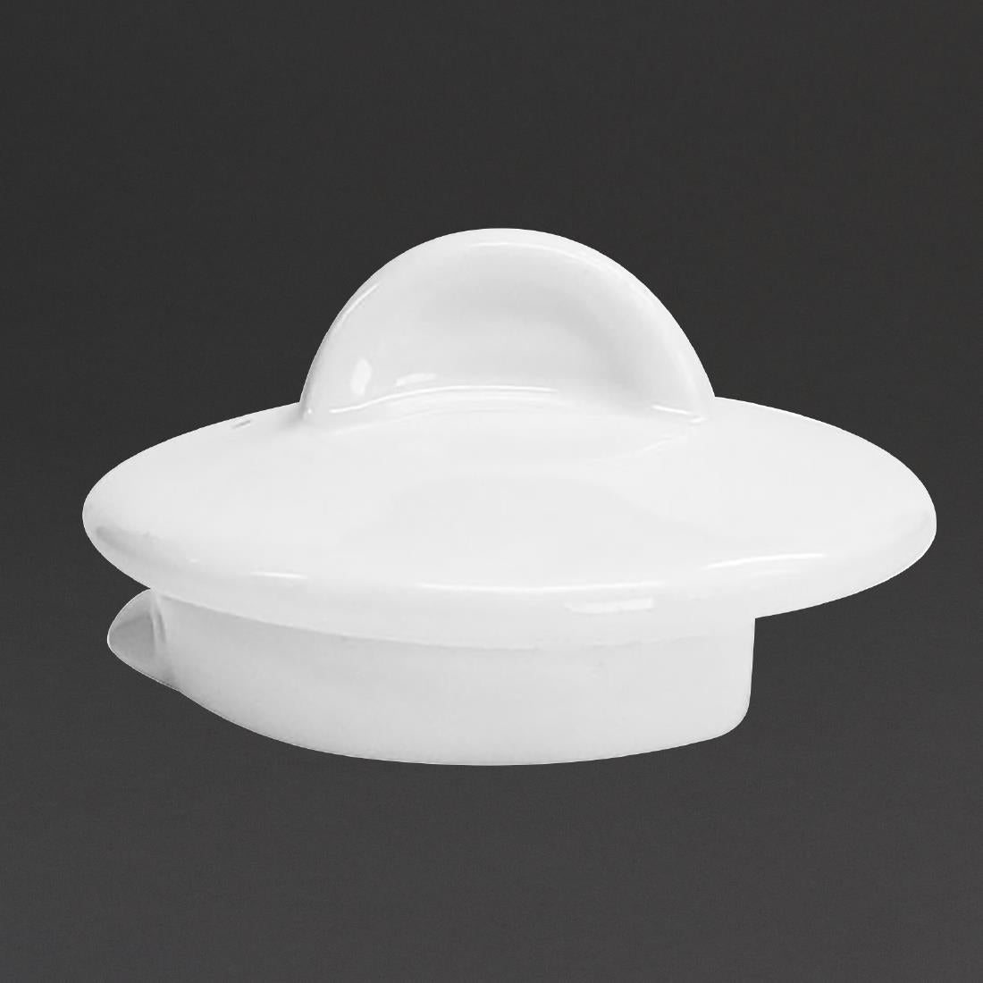 Lids For 426ml Churchill Alchemy White Teapots (6 Pack)
