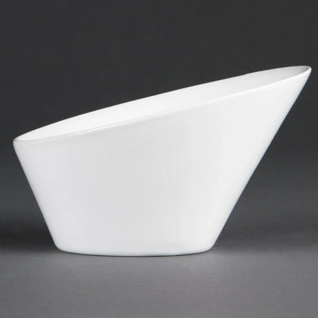 CB080 Olympia Whiteware Oval Sloping Bowls 180(W)x200(L)mm (Pack of 3) - JD Catering Equipment Solutions Ltd
