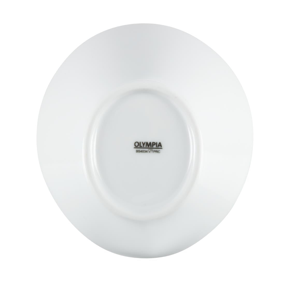 CB079 Olympia Whiteware Oval Sloping Bowls 154 x 133mm 335ml (Pack of 4)