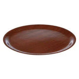 Pack Size 12 - DPS Tableware Round Mahogany Wood Tray 33cm - CB1011 - JD Catering Equipments Ltd