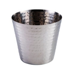 Pack Size 6 - DPS Tableware  Hammered Finish Tapered Cup 9cm/3½" - CB20027