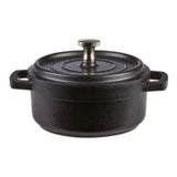 Pack Size 1 - DPS Tableware Mini Round Black Cast Aluminium Cocotte 10x5cm - CB3004 - JD Catering Equipments Ltd