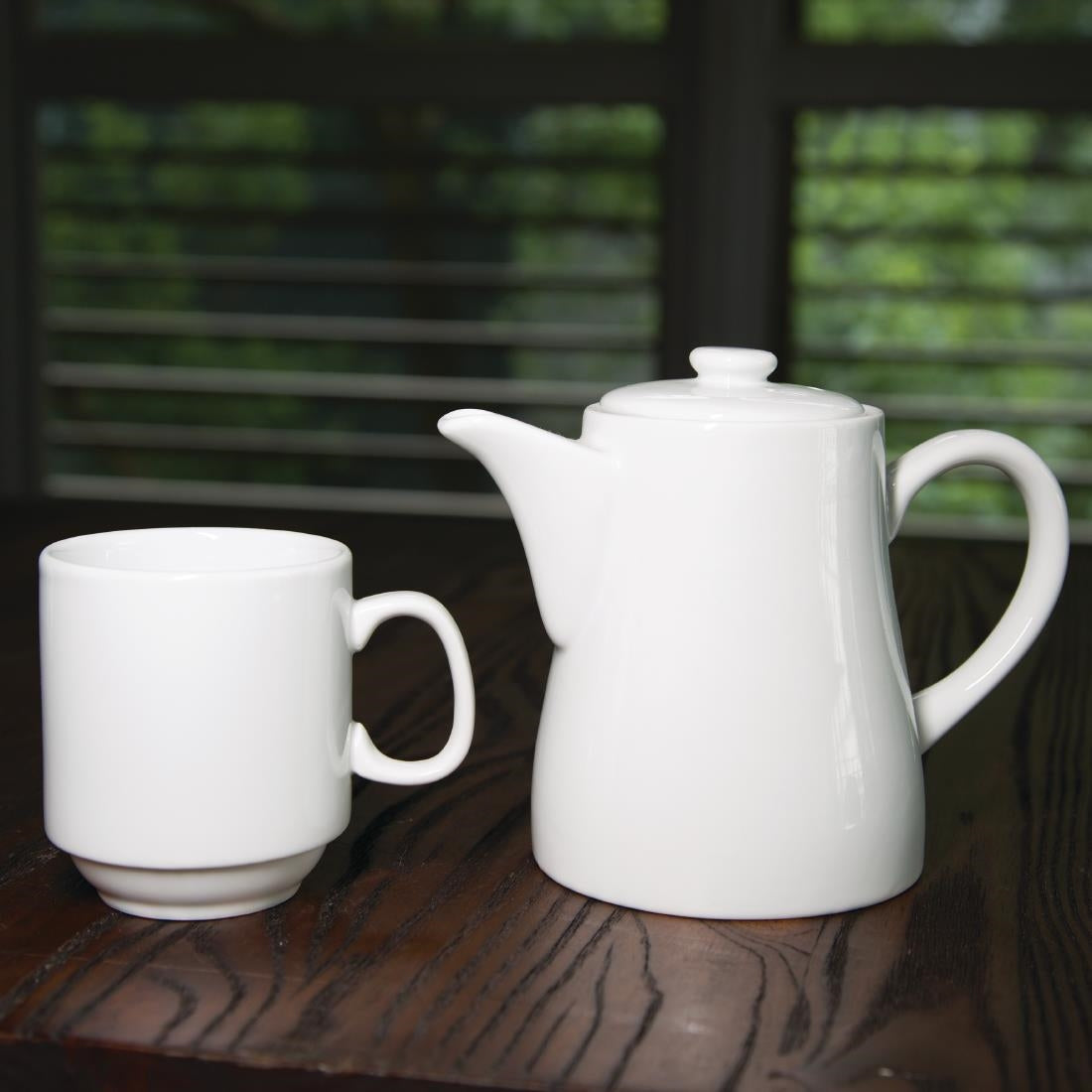 CB461 Olympia Whiteware Stacking Mugs 284ml 10oz (Pack of 12)