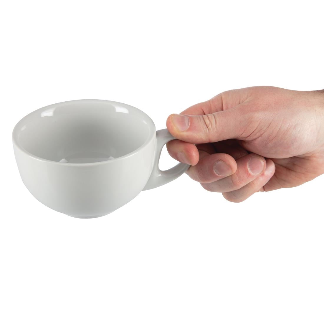 CB462 Olympia Whiteware Cappuccino Cups 10oz 284ml (Pack of 12)