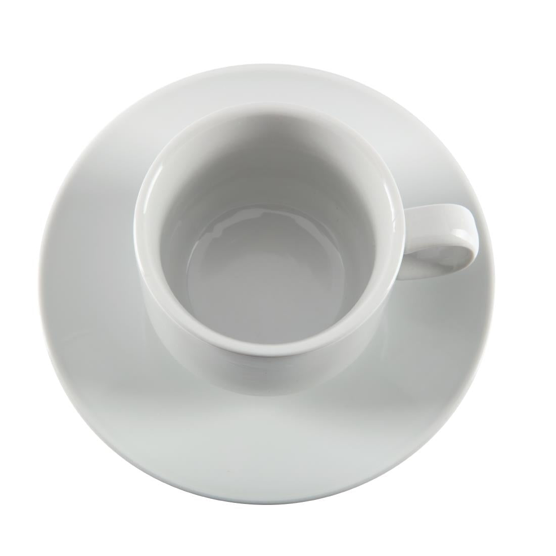 CB467 Olympia Whiteware Stacking Tea Cups 7oz 200ml (Pack of 12)