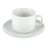 CB468 Olympia Whiteware Stacking Saucers (Pack of 12)