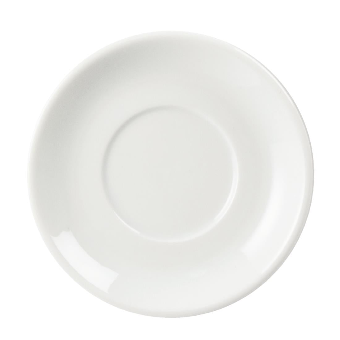 CB472 Olympia Whiteware Stacking Espresso Saucers (Pack of 12)