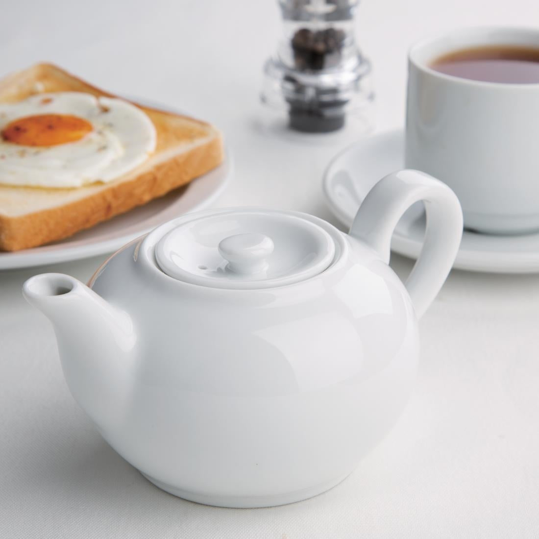 CB473 Olympia Whiteware Teapots 426ml (Pack of 4)