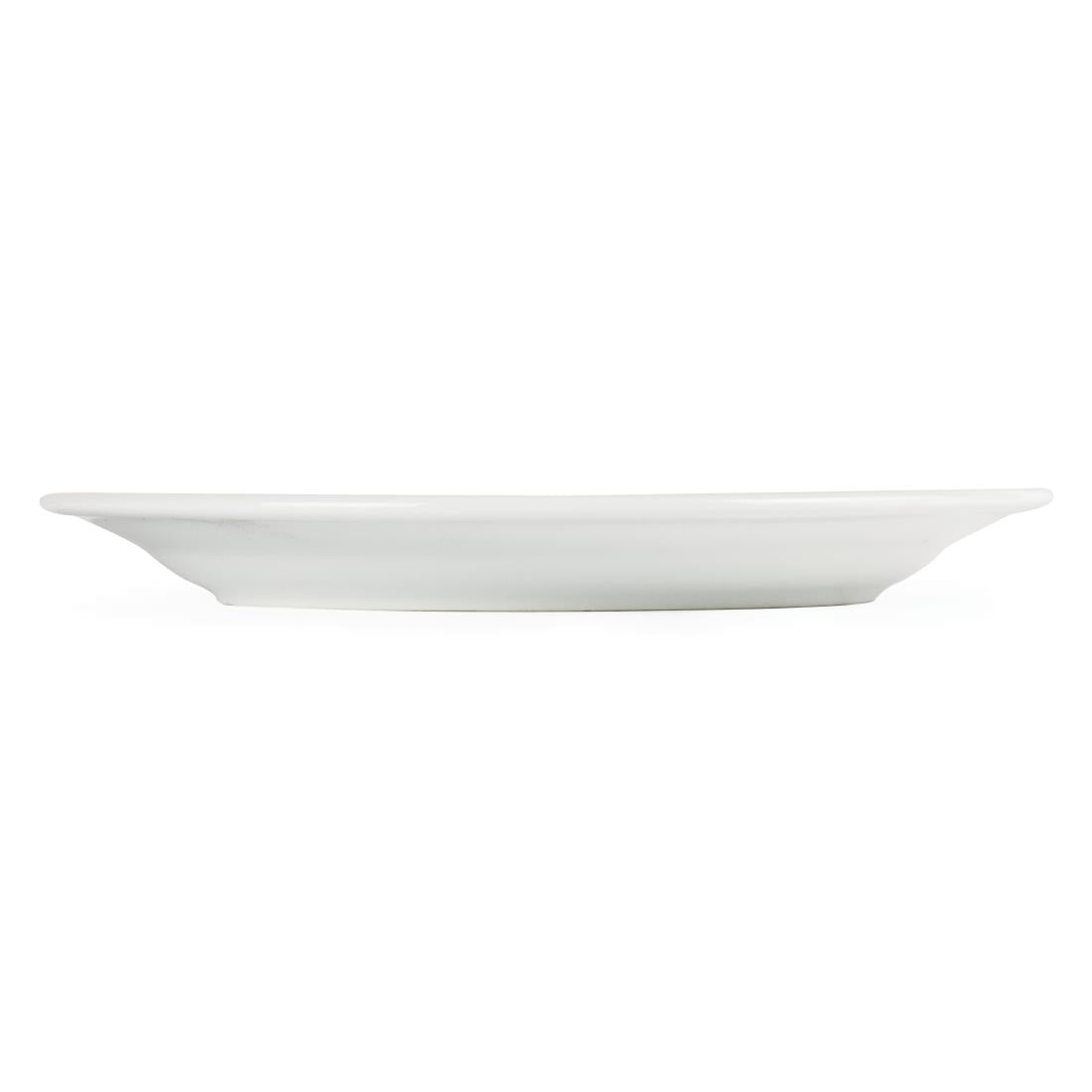 CB480 Olympia Whiteware Wide Rimmed Plates 230mm (Pack of 12)