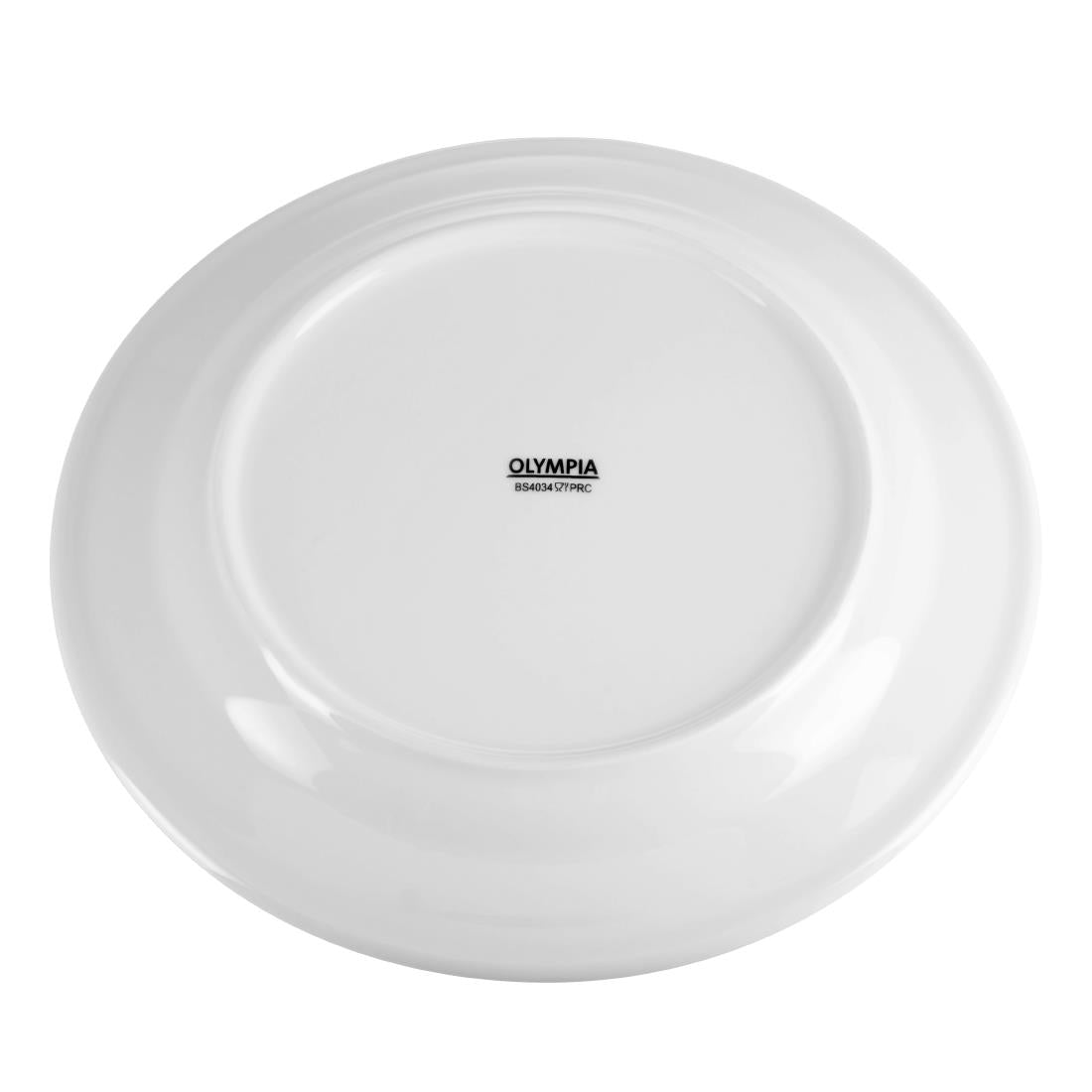 CB481 Olympia Whiteware Wide Rimmed Plates 250mm (Pack of 12)