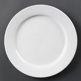 CB482 Olympia Whiteware Wide Rimmed Plates 280mm (Pack of 6)