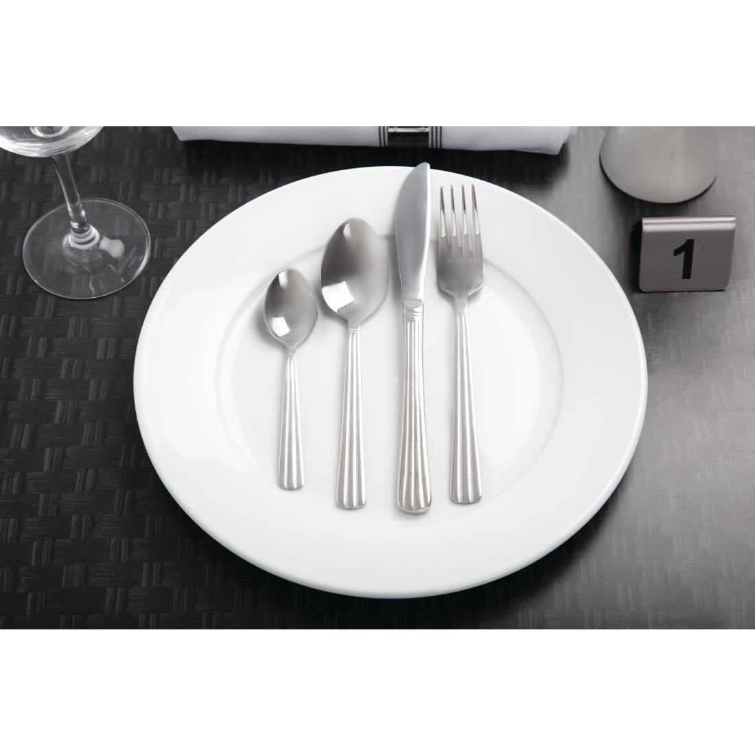 CB482 Olympia Whiteware Wide Rimmed Plates 280mm (Pack of 6)