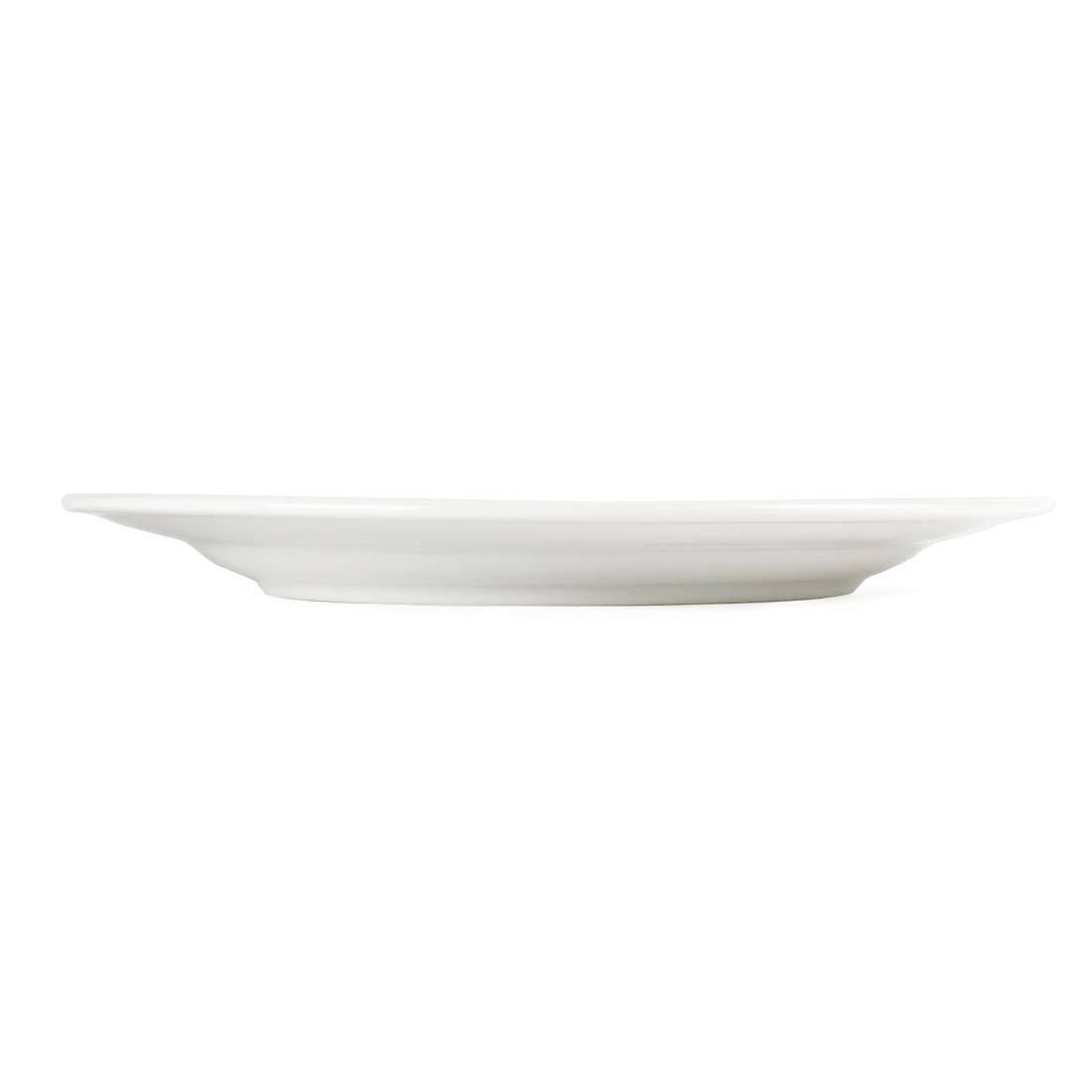 CB483 Olympia Whiteware Wide Rimmed Plates 310mm (Pack of 6)