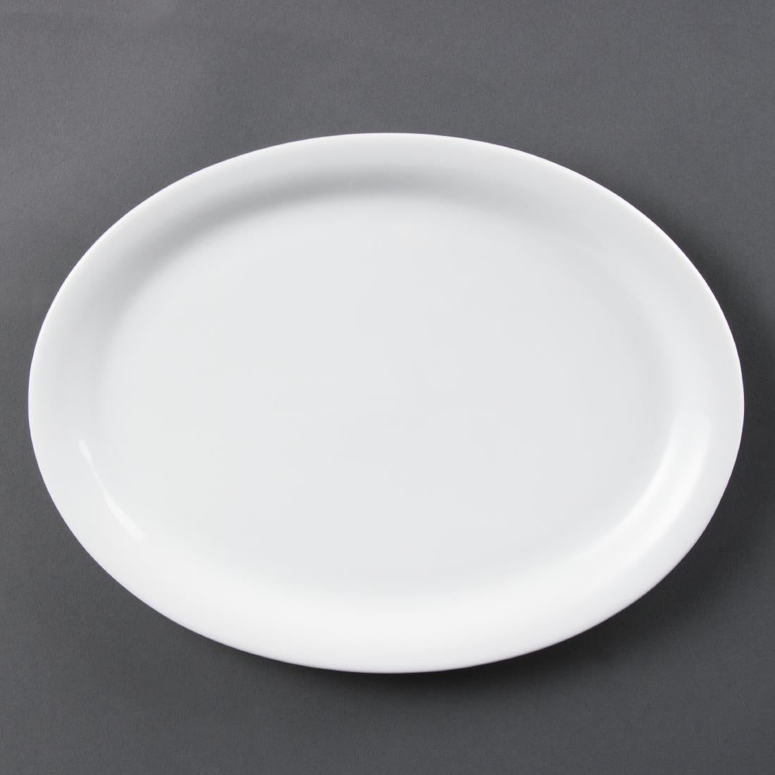 CB484 Olympia Whiteware Oval Platters 295mm (Pack of 6)