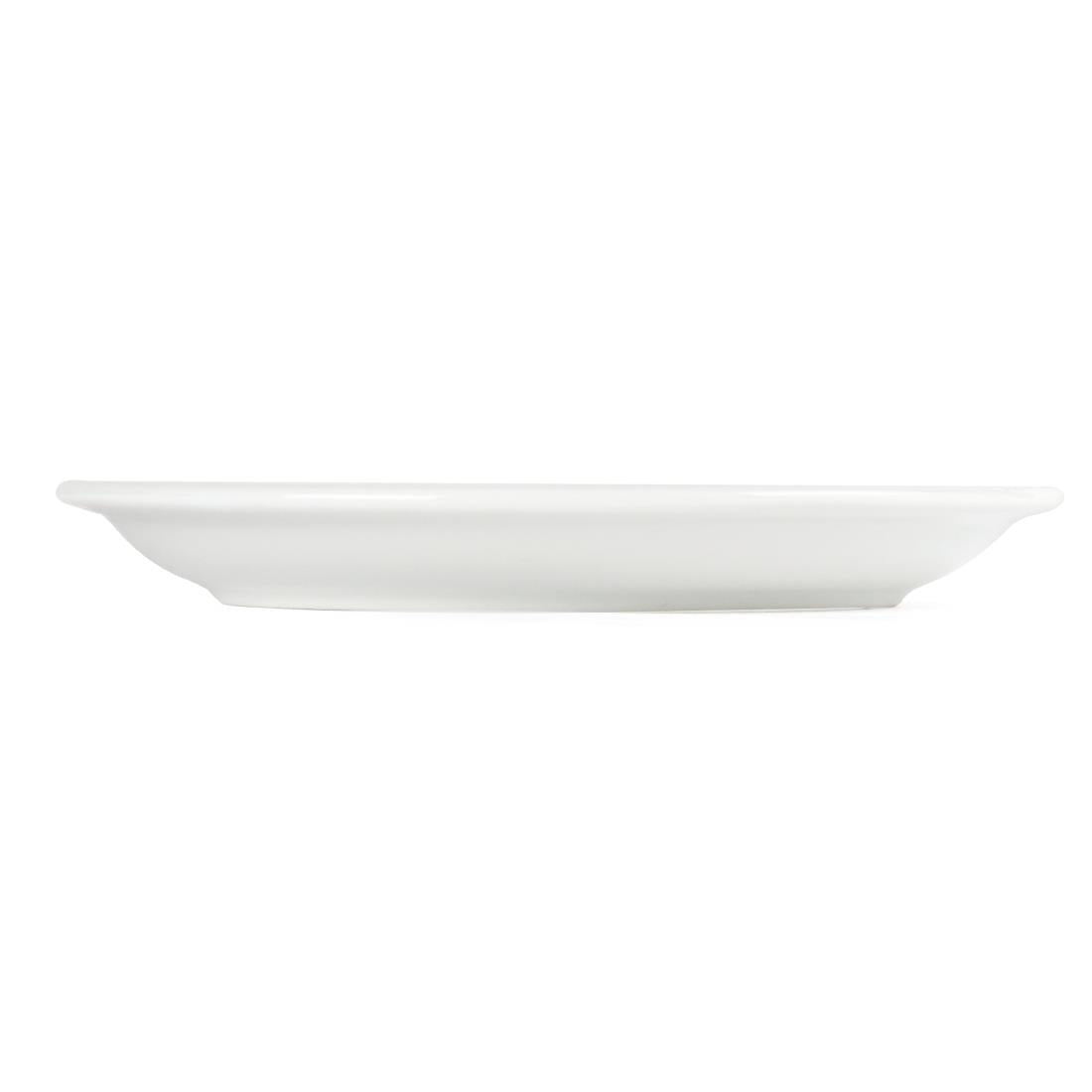 CB487 Olympia Whiteware Narrow Rimmed Plates 180mm (Pack of 12)