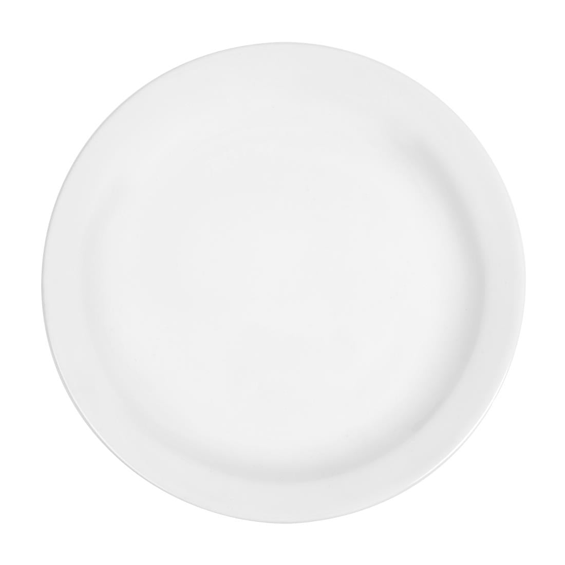 CB488 Olympia Whiteware Narrow Rimmed Plates 202mm (Pack of 12)