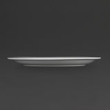 CB491 Olympia Whiteware Narrow Rimmed Plates 280mm (Pack of 6)