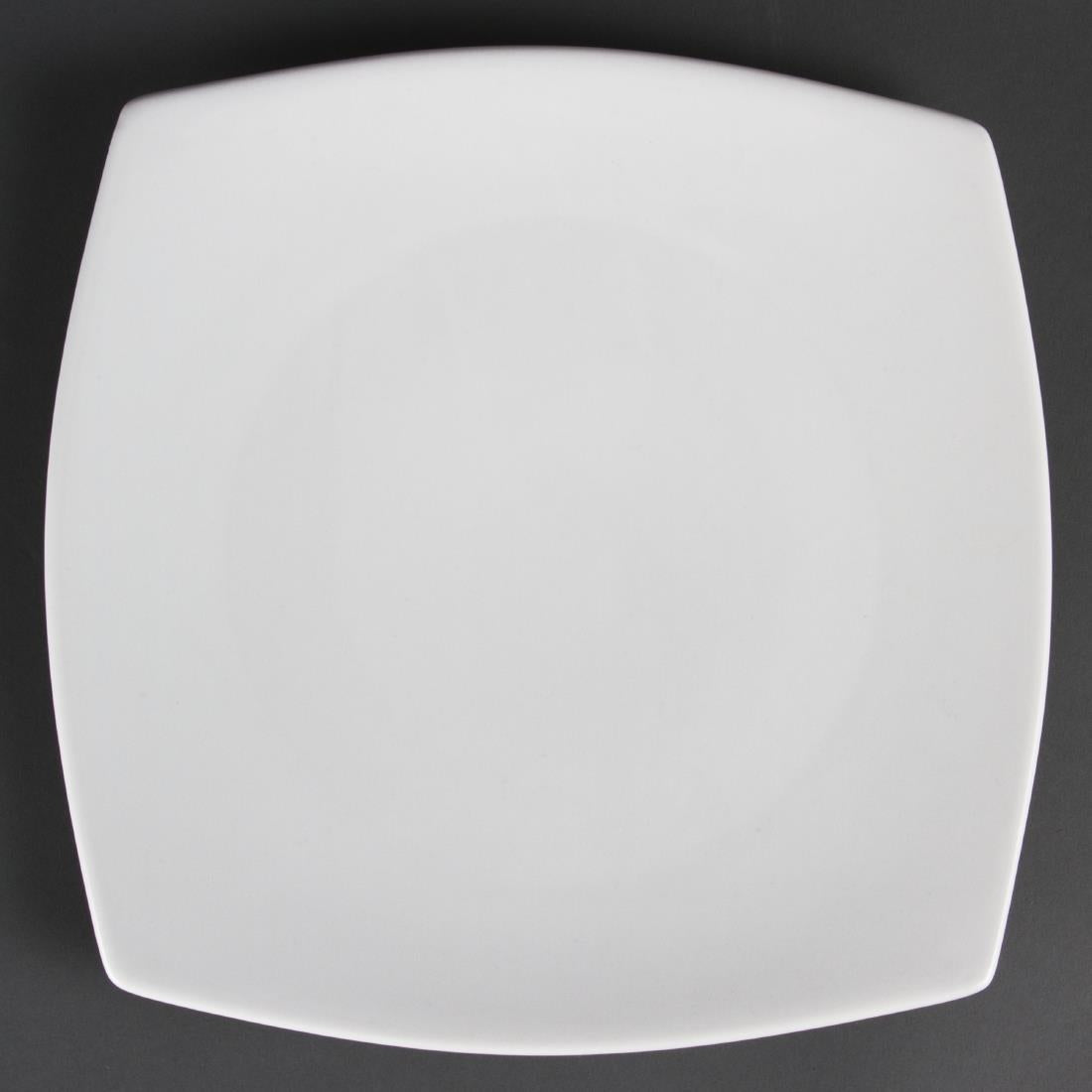 CB493 Olympia Whiteware Rounded Square Plates 270mm (Pack of 6)