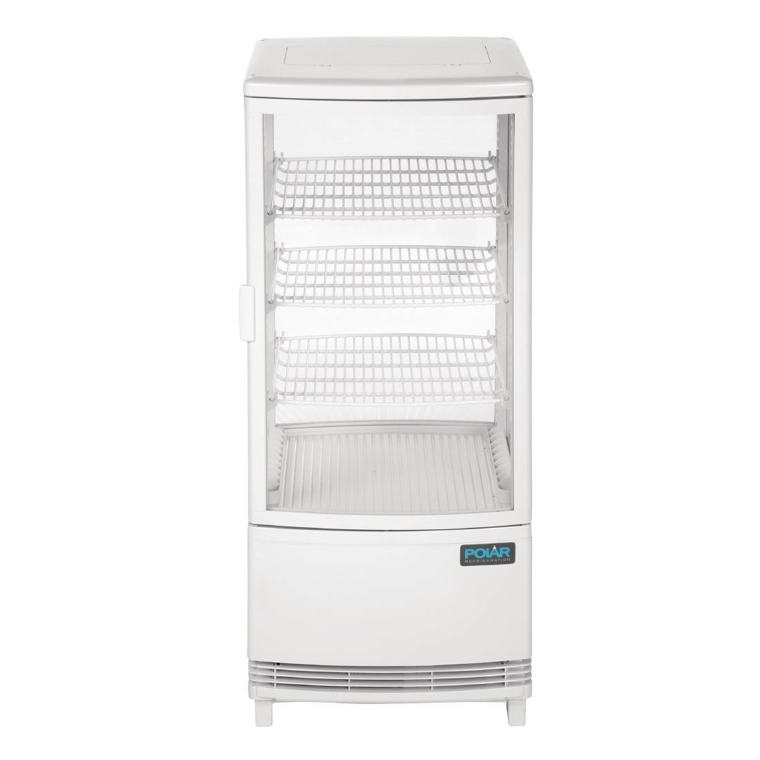 CX576 Polar C-Series Energy Efficient Curved Door Display Fridge White 86Ltr