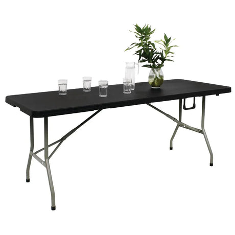 HZ169 Bolero Centre Folding Table - - Black 1.8m 6ft