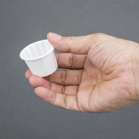 CX080 Recyclable Paper Sauce Pots Small 1oz (Pack of 250) - JD Catering Equipment Solutions Ltd
