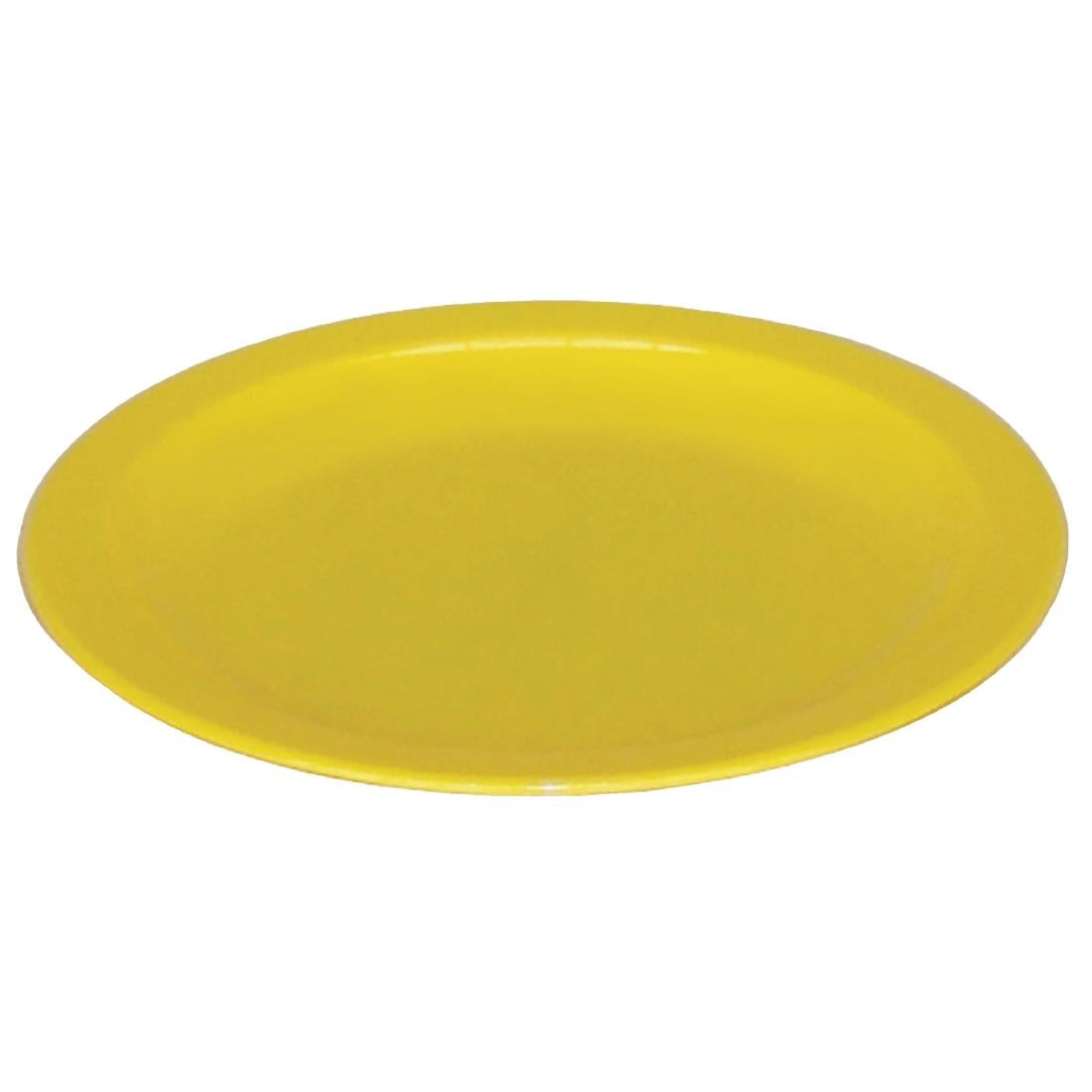 CB767 Olympia Kristallon Polycarbonate Plates Yellow 230mm (Pack of 12)