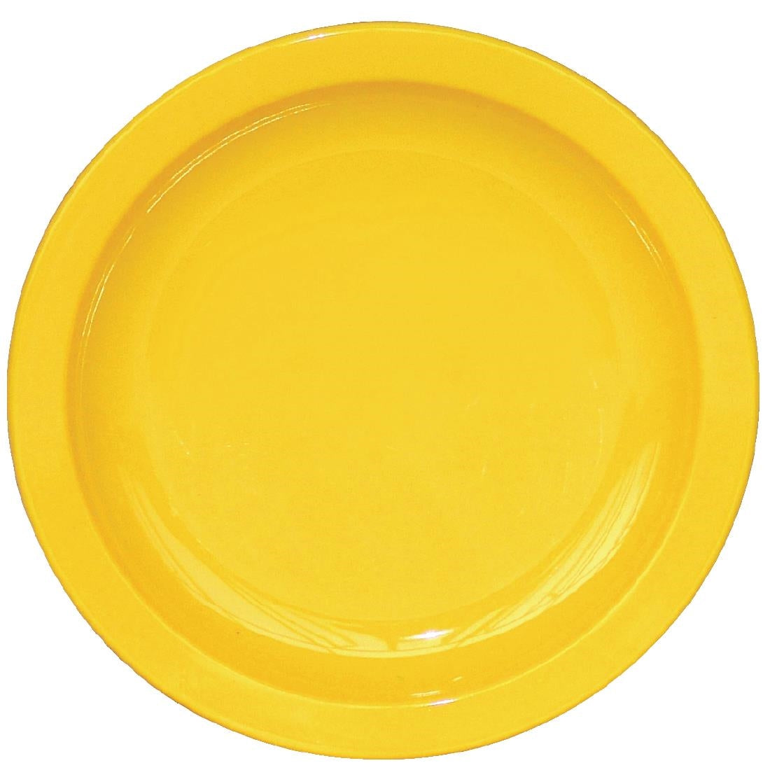 CB763 Olympia Kristallon Polycarbonate Plates Yellow 172mm (Pack of 12)